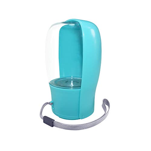 Faltbare Haustier-Wasserflasche – auslaufsicherer Wasserspender für Katzen und Hunde, für Spaziergänge, Wanderungen und Reisen, BPA-frei, (284 ml) (blau) von Washing