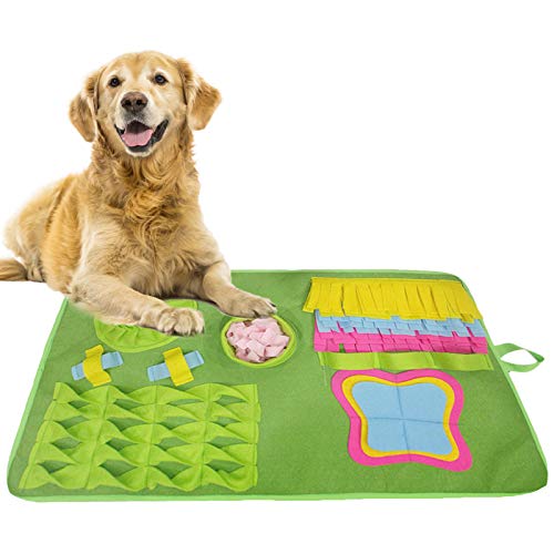 Washranp Dog Feeding Stress Relief Snuffle Cushion Puppy Training Pad Puzzle Toy Interactive Game Encourages Natural Foraging Skills for Pet Mat von Washranp