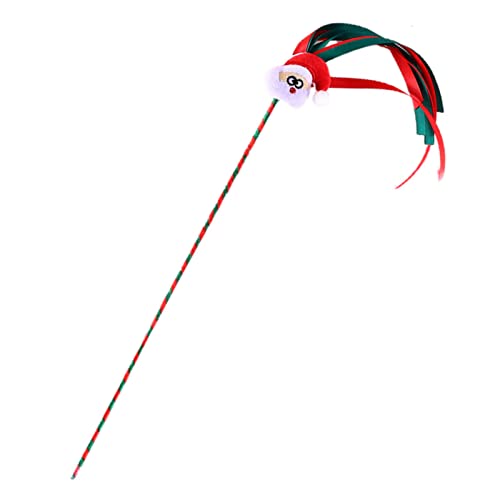 Washranp Katzenstab, Katzen-Zauberstab-Spielzeug, Weihnachtsserie, interaktives Freizeit-PVC, Katzen, Angelrute, Spielzeug, Katzenspielzeug mit Plüschpuppe, Haustierzubehör A Washranp Katzenstab, Katzen-Zauberstab-Spielzeug, Weihnachtsserie, interaktives Freizeit-PVC, Katzen, Angelrute, Spielzeug, Katzenspielzeug mit Plüschpuppe, Haustierzubehör A von Washranp