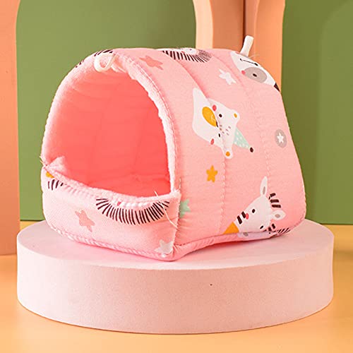Washranp Meerschweinchenbett Nest Cartoon-Muster Haustierversteck Gemütliches Hamsterhaus Großes Versteck Warm Kleintier Hamster Eichhörnchen Bett Haus Käfig Zubehör Rosa Fuchs S Washranp Meerschweinchenbett Nest Cartoon-Muster Haustierversteck Gemütliches Hamsterhaus Großes Versteck Warm Kleintier Hamster Eichhörnchen Bett Haus Käfig Zubehör Rosa Fuchs S von Washranp