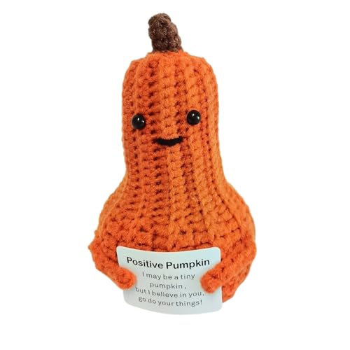 Washranp Weiche, bequeme Puppe, selbstbewusstseinsfördernde Puppe, handgefertigt, gestrickt, Kartoffelpuppe, weich, langlebig, Dekoration für Büro oder Zuhause, mit Positivitätskarten, Orange Washranp Weiche, bequeme Puppe, selbstbewusstseinsfördernde Puppe, handgefertigt, gestrickt, Kartoffelpuppe, weich, langlebig, Dekoration für Büro oder Zuhause, mit Positivitätskarten, Orange von Washranp