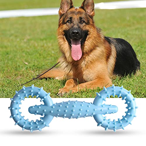 Washranp Zähne Molar Spielzeug Ziehen Ring Form Hunde Molar Spielzeug Zahnreinigung Tragbare Haustier Hunde Molar Biss Spielzeug Haustier Supplies Blau von Washranp
