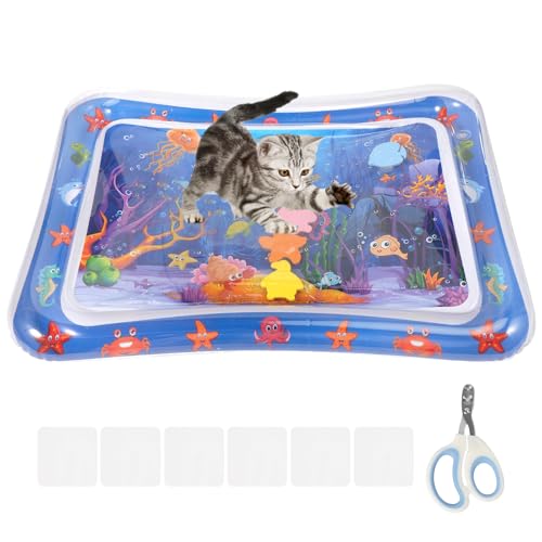 Wassermatte Katze Ausgestattet mit 1 Paar Nagelknipsern für Haustiere 10 Stück Folie und 1 Pumpe Wasserspielmatte Wasserspielmatte Katze Katzen Spielmatte Wasser Wasser Spielmatte Für Katzen und Hunde Wassermatte Katze Ausgestattet mit 1 Paar Nagelknipsern für Haustiere 10 Stück Folie und 1 Pumpe Wasserspielmatte Wasserspielmatte Katze Katzen Spielmatte Wasser Wasser Spielmatte Für Katzen und Hunde von WatDenyFine