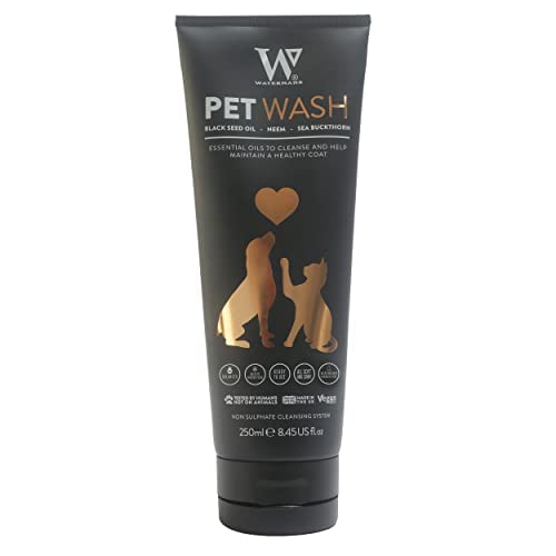 Watermans Luxus-Shampoo für Haustiere, 250 ml, für Hunde, Katzen, Pferde, Anti-Fell-Technologie, pH-ausgleichend, sofort einsatzbereit. von Watermans