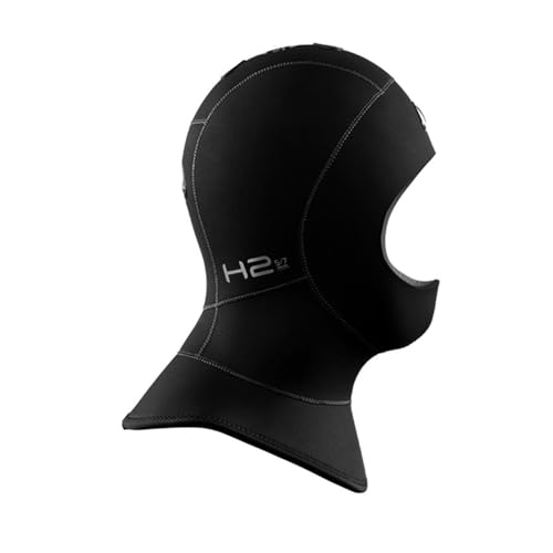 Waterproof H2 5/7 mm Kopfhaube mit Ventil Neoprenhaube (L) von Waterproof
