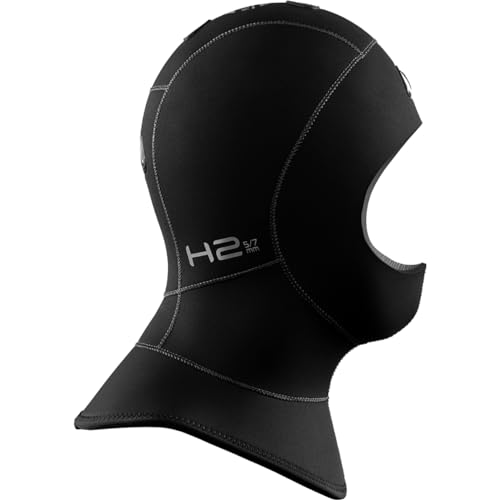 Waterproof H2 5/7 mm Kopfhaube mit Ventil Neoprenhaube (ML) von Waterproof