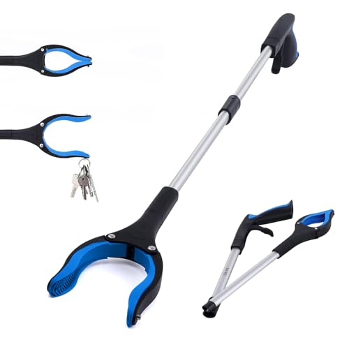 Watproofit 83 cm Müllzange, Faltbare und Drehbare Greifzange für Senioren mit Magnetspitzen, Ergonomischer Griff, Extra Langer Greifarm Watproofit 83 cm Müllzange, Faltbare und Drehbare Greifzange für Senioren mit Magnetspitzen, Ergonomischer Griff, Extra Langer Greifarm von Watproofit
