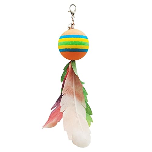 Schöne Katzen Wandspielzeug Für Innenkammer Bunt Gefiederter Langer Stick Und Lustiger Versorgung Bunte Spielzeug Automatisch Für Innenfuttergefühle von Watreketal