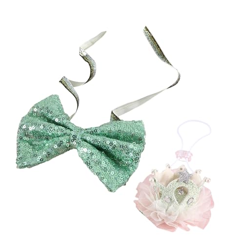 Watreketal Katzenkostüm, Hochzeitshalsband, glitzernde Schleife, Krone, Anzug, Halsband, Fliege, Halsband, Prinzessin, Mädchen, Hundehalsband, Pailletten Watreketal Katzenkostüm, Hochzeitshalsband, glitzernde Schleife, Krone, Anzug, Halsband, Fliege, Halsband, Prinzessin, Mädchen, Hundehalsband, Pailletten von Watreketal