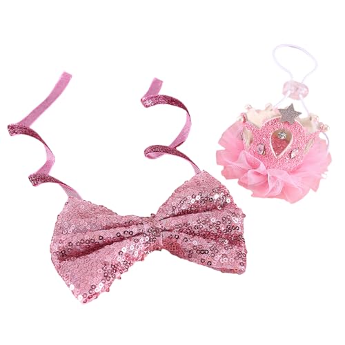 Watreketal Katzenkostüm, Hochzeitshalsband, glitzernde Schleife, Krone, Anzug, Halsband, Fliege, Halsband, Prinzessin, Mädchen, Hundehalsband, Pailletten Watreketal Katzenkostüm, Hochzeitshalsband, glitzernde Schleife, Krone, Anzug, Halsband, Fliege, Halsband, Prinzessin, Mädchen, Hundehalsband, Pailletten von Watreketal
