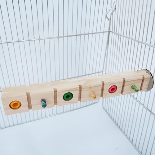 Kauspielzeug mit Landeplatz Holz Sitzstangen für Vogelkäfige Wellensittich Spielständer Papagei Kauspielzeug mit Landeplatz Holz Sitzstangen für Vogelkäfige Wellensittich Spielständer Papagei von Watwass