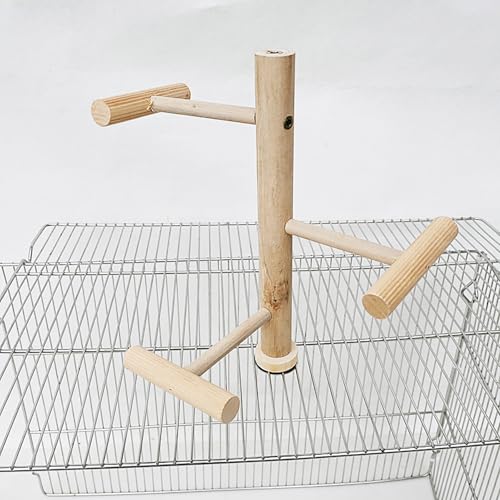 Sitzstangen für Vogelkäfige Holz Spielständer für Wellensittiche Kanarienvogel Spielplatz Hölzernen Sitzstangen für Vogelkäfige Holz Spielständer für Wellensittiche Kanarienvogel Spielplatz Hölzernen von Watwass