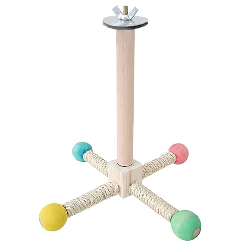 Vögel Spielzeug Holz Karussell Sitzstangen für Wellensittiche Papagei Vogelspielplatz Hängende Spielständer für Vogelkäfige Vögel Spielzeug Holz Karussell Sitzstangen für Wellensittiche Papagei Vogelspielplatz Hängende Spielständer für Vogelkäfige von Watwass