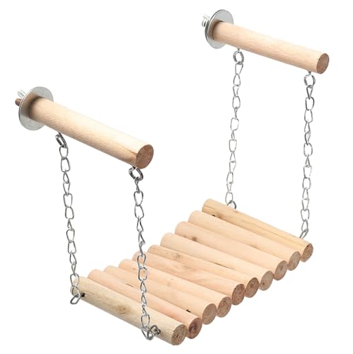Vogelschaukel Hölzernen Sitzstangen für Vogelkäfige Wellensittich Schaukelspielzeug Hamster Totoro Vogelschaukel Hölzernen Sitzstangen für Vogelkäfige Wellensittich Schaukelspielzeug Hamster Totoro von Watwass