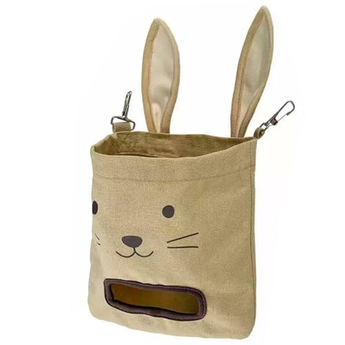Watwass Heutasche Meerschweinchen Bissbeständiges Heusack Kaninchen für Käfig Hängende Fütterungsstation Chinchilla‌‌ (Farbe 1) von Watwass