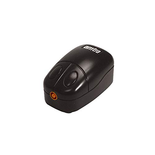 Wave A2070010 Mouse 1 Luftpumpe, 1.3 Liter/Minute, 2.2 Watt, Schwarz von Amtra