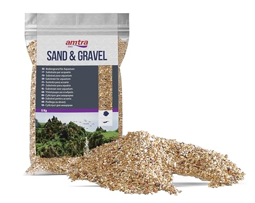 Croci Amtra Amber Sand - Sand für Aquarien, Süß und Meerwasser-Aquarienboden, natürlich, ungiftig, 1-2 mm/5 kg von Croci