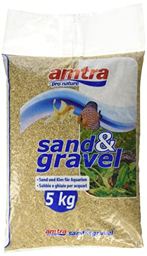 Croci Amtra Amber Sand - Sand für Aquarien, Süß und Meerwasser-Aquarienboden, natürlich, ungiftig, 1-2 mm/5 kg von Croci