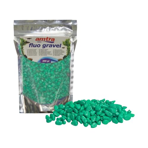 Amtra Fluo Kies für Aquarien, Dekoration, Keramikkies für Süß- und Salzwasser, puderfrei, grün, 350 g Amtra Fluo Kies für Aquarien, Dekoration, Keramikkies für Süß- und Salzwasser, puderfrei, grün, 350 g von Amtra
