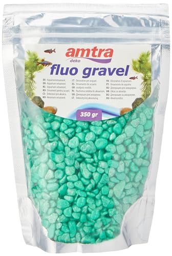Amtra Wave Fluo Kies, 350 g, grün von Amtra