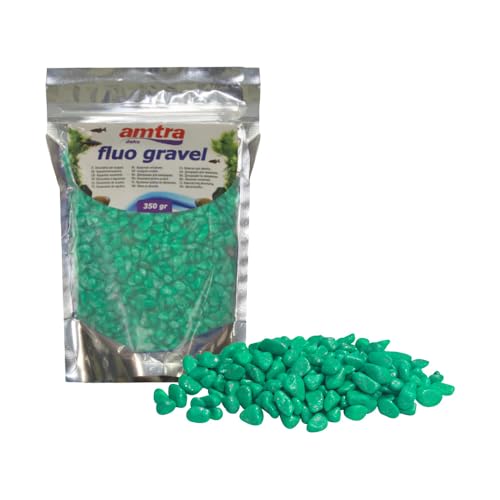 Amtra Wave Fluo Kies, 350 g, grün von Amtra