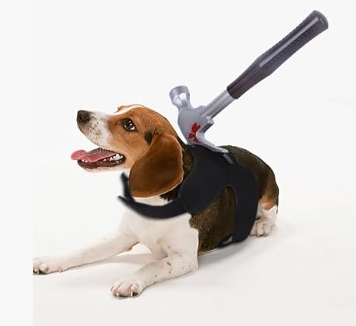 Hundekostüm für Halloween, Hund und Katze, einzigartige Form, Cosplay-Kostüme, Blutflecken, bequemes Kostümzubehör, verkleiden sich, verstellbares, lustiges Haustierkostüm für Hunde und Katzen (Hammer Hundekostüm für Halloween, Hund und Katze, einzigartige Form, Cosplay-Kostüme, Blutflecken, bequemes Kostümzubehör, verkleiden sich, verstellbares, lustiges Haustierkostüm für Hunde und Katzen (Hammer von Waycin