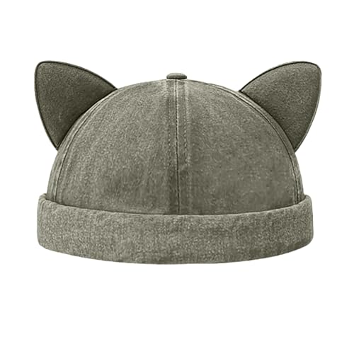 Feste Farbe Mütze Atmungsable Multiple Farbe Schöne Katzenohrdekor Ohne Rand Unisex Feste Farbe Mütze Atmungsable Multiple Farbe Schöne Katzenohrdekor Ohne Rand Unisex von Wayfadacc