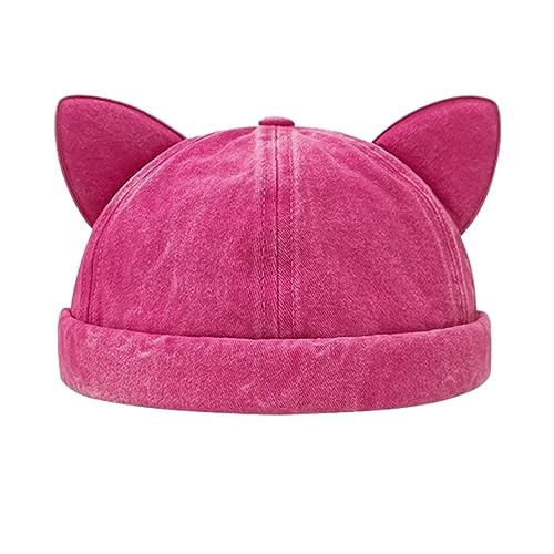 Feste Farbe Mütze Atmungsable Multiple Farbe Schöne Katzenohrdekor Ohne Rand Unisex Feste Farbe Mütze Atmungsable Multiple Farbe Schöne Katzenohrdekor Ohne Rand Unisex von Wayfadacc