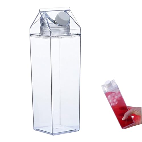 Wbaioluy 2 Stcs klare Milchkarton Wasserflasche Milchflasche Wasser Plastik 1000 ml Kastensaft für Sportstraße im Freien Campingaktivitäten im Freien Wbaioluy 2 Stcs klare Milchkarton Wasserflasche Milchflasche Wasser Plastik 1000 ml Kastensaft für Sportstraße im Freien Campingaktivitäten im Freien von Wbaioluy