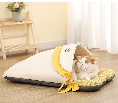 Wbeian Haustierbett für kleine Katzen, Hunde, Katzen, Schlafmatte, beruhigende Matten, kleine Größe, rutschfest, Donut-Bett für Hunde und Katzen Wbeian Haustierbett für kleine Katzen, Hunde, Katzen, Schlafmatte, beruhigende Matten, kleine Größe, rutschfest, Donut-Bett für Hunde und Katzen von Wbeian