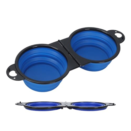 2 in 1 Haustiernahrung Faltschale, Reisehundschalen, Haustiernahrung Wasserversehrung, Faltungsschale langsamer Futtermittel, Silikonmaterial mit Haken, rot oder blau, für das Wandercamping 2 in 1 Haustiernahrung Faltschale, Reisehundschalen, Haustiernahrung Wasserversehrung, Faltungsschale langsamer Futtermittel, Silikonmaterial mit Haken, rot oder blau, für das Wandercamping von Wcybym