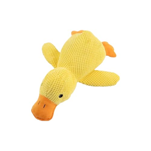 Beruhigendes Entenspielzeug Für Hunde, Lustiges Quietschendes Entendesign, 25 Cm, Quietschende Hundespielzeug, Interaktives Kauspielzeug, Lustiger Sound -Begleiter Für Zahnen Und , Langlebiger Ha Beruhigendes Entenspielzeug Für Hunde, Lustiges Quietschendes Entendesign, 25 Cm, Quietschende Hundespielzeug, Interaktives Kauspielzeug, Lustiger Sound -Begleiter Für Zahnen Und , Langlebiger Ha von Wcybym