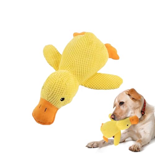Beruhigendes Entenspielzeug Für Hunde, Lustiges Quietschendes Entendesign, 25 Cm, Quietschende Hundespielzeug, Interaktives Kauspielzeug, Lustiger Sound -Begleiter Für Zahnen Und , Langlebiger Ha Beruhigendes Entenspielzeug Für Hunde, Lustiges Quietschendes Entendesign, 25 Cm, Quietschende Hundespielzeug, Interaktives Kauspielzeug, Lustiger Sound -Begleiter Für Zahnen Und , Langlebiger Ha von Wcybym