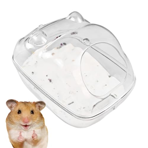 Hamster-Sandbad, Hamster Sandbadbehälter, Kleine Tierische Badezimmerkasten, Kompaktes Und Räumlich Sparendes Design, Einfach Zu Reinigen Und Zu Warten, 14.4x10.3x9.7 Cm Für Rennlänen Chinchilla Badeb Hamster-Sandbad, Hamster Sandbadbehälter, Kleine Tierische Badezimmerkasten, Kompaktes Und Räumlich Sparendes Design, Einfach Zu Reinigen Und Zu Warten, 14.4x10.3x9.7 Cm Für Rennlänen Chinchilla Badeb von Wcybym