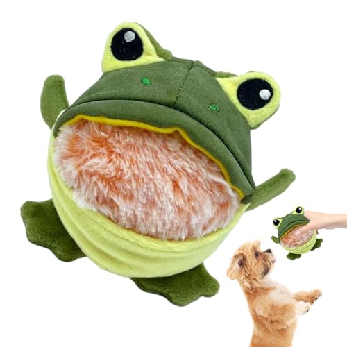 Haustier Quietschendes Plüschspielzeug, interaktiver Hundekauen, süßes Haustierspielzeug, Froschhai-Design mit abnehmbarem Klanggerät, sicherer ungiftiger Stoff, ansprechendes Spielzeug für kleine mit Haustier Quietschendes Plüschspielzeug, interaktiver Hundekauen, süßes Haustierspielzeug, Froschhai-Design mit abnehmbarem Klanggerät, sicherer ungiftiger Stoff, ansprechendes Spielzeug für kleine mit von Wcybym