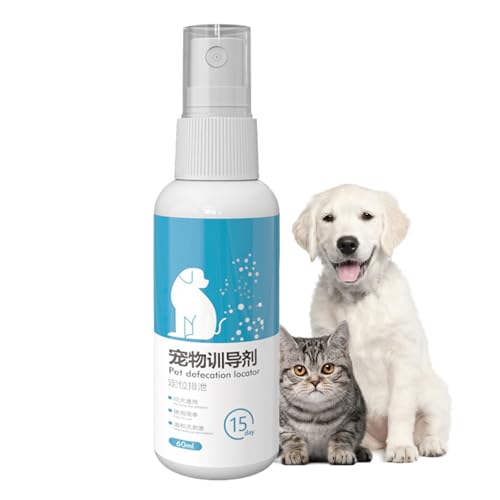 Hundeköpfchen-Trainingsspray, Welpenhaus-Trainingshilfe, Pee Lockant, Lang Anhaltende Duft, Natürliche Formel Mit Beruhigender Wirkung, 12x3,8 Cm Für Haus Im Innenhaus Im Freien Im Freien, Peeing von Wcybym