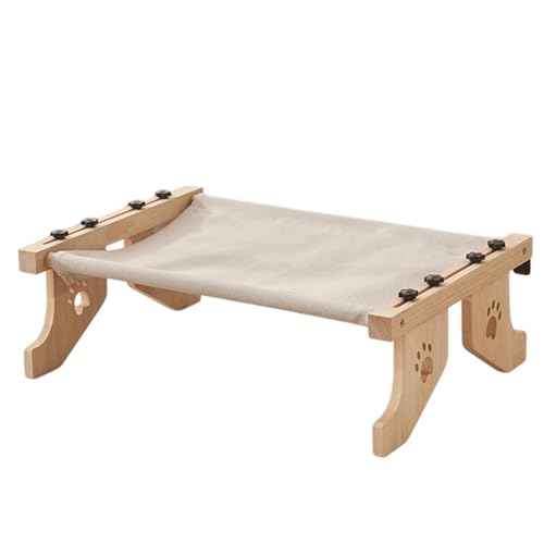 Katzen-Hängemattenbett | Katzensitz mit Holzrahmen | Bequemer Fenstersitz für Katzen | Einfach zu montierende Katzenhängematte | Verstellbares Katzenbett | Robustes Hochbett für große Katzen und klein Katzen-Hängemattenbett | Katzensitz mit Holzrahmen | Bequemer Fenstersitz für Katzen | Einfach zu montierende Katzenhängematte | Verstellbares Katzenbett | Robustes Hochbett für große Katzen und klein von Wcybym