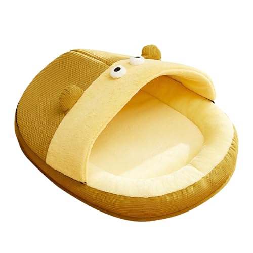 Katzenhöhlenbett | Halbgeschlossenes Haustierbett im Slipper-Design | Waschbares weiches Hundehüttenzelt | Bequemes und warmes Haustiernest | Robustes Haustierbett für Kätzchen, kleine Katzen und Welp Katzenhöhlenbett | Halbgeschlossenes Haustierbett im Slipper-Design | Waschbares weiches Hundehüttenzelt | Bequemes und warmes Haustiernest | Robustes Haustierbett für Kätzchen, kleine Katzen und Welp von Wcybym