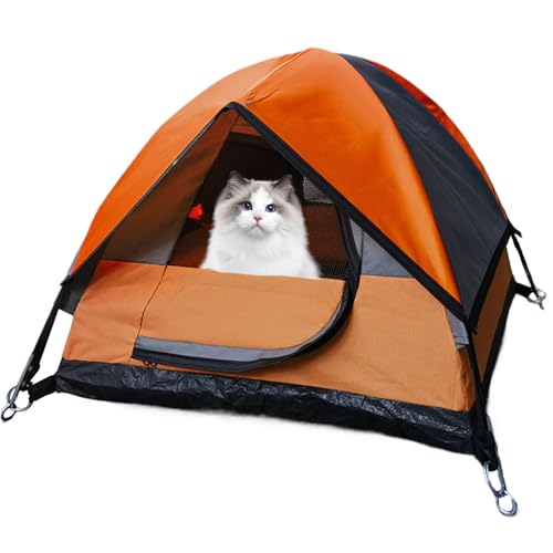 Katzenzelthaus | Outdoor-Haustierzelt | Kleines Camping-Katzenbetthaus | Leichtes, faltbares Spielzelt für Haustiere | Vielseitiges Haustierzelt für Katzen und kleine Hunde, ideal für Reisen, Camping Katzenzelthaus | Outdoor-Haustierzelt | Kleines Camping-Katzenbetthaus | Leichtes, faltbares Spielzelt für Haustiere | Vielseitiges Haustierzelt für Katzen und kleine Hunde, ideal für Reisen, Camping von Wcybym