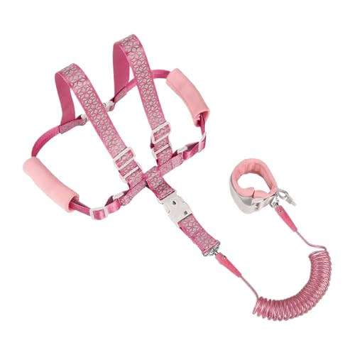 Kindergurt Leine, Reflektierende Kindergierungen Mit Anti Verlorenen Handgelenkverbindungen, Abschließbarer Handgelenk Leine, Komfortorientiertes Design, Robust Einfach Zu Bedienen, 18x12x3 Cm Für Out von Wcybym