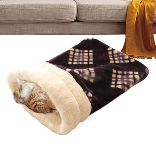 Plüsch-Katzensack | Katzenschlafsack | Plüsch-Katzenbett | Welpenbett Höhle | Haustierschlafsack | warmer Plüsch-Katzensack | warmes Katzenbett für Kätzchen und Welpen | Höhlenschlafsäcke Plüsch-Katzensack | Katzenschlafsack | Plüsch-Katzenbett | Welpenbett Höhle | Haustierschlafsack | warmer Plüsch-Katzensack | warmes Katzenbett für Kätzchen und Welpen | Höhlenschlafsäcke von Wcybym