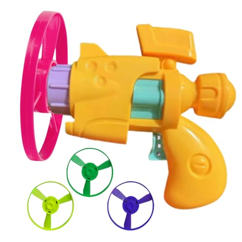 Wcybym Glühender Cat Launcher-Set, Propeller Mit Leuchtendem Disc, Interaktives Leuchtendes Saucer-Spielzeug, Leichtes Flugspielzeug, Tragbares Und Reisefreundliches 1 Stück Für Innen-, Außen-, Reise von Wcybym