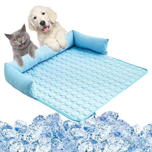 Wcybym Hundekühlungssofa Bett, Haustier Cool Matte, atmungsaktive Sommerdecke, weiches Sofa-Bettmatratze, Hitzerelief-Schlafoberfläche, 90 x 90 cm für den Outdoor-Strandcamping-Picknickpark Wcybym Hundekühlungssofa Bett, Haustier Cool Matte, atmungsaktive Sommerdecke, weiches Sofa-Bettmatratze, Hitzerelief-Schlafoberfläche, 90 x 90 cm für den Outdoor-Strandcamping-Picknickpark von Wcybym