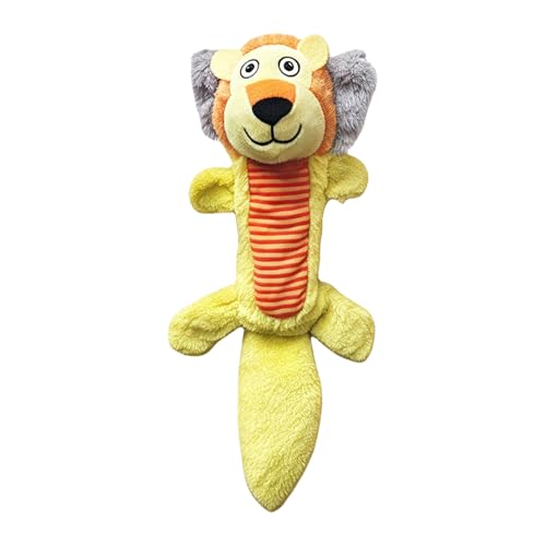 Wcybym Hundeplüsch-Soundspielzeug, quietschendes Welpenspielzeug, bissresistentes Tierspielzeug, wiederverwendbar, mit Schallgerät, 1 Stück, interaktives Spiel, Zuhause, Tiergeschäft, Spaß im Freien von Wcybym
