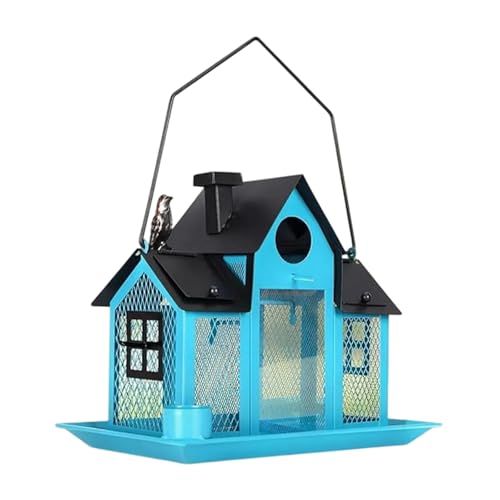 Großkapazität Outdoor Vogelhäuschen Mit Doppel Suet Käfig Solar Power Wild Bird Feeder Zum Anziehen Verschiedener Vögel Finken von Wdbild