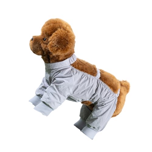 Schöner Welpe Pullover Jumpsuit Sweatshirt wasserdichte Vierbeinige Bekleidung Kostüm Haustier Outfit Party Vier Begged Hunde Jumpsuit von Wdbild