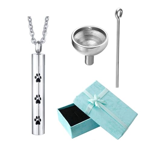 Wdbild Pfotenmuster Locket Urnen Behälter Asche Halsketten Medikette Locker Wdbild Pfotenmuster Locket Urnen Behälter Asche Halsketten Medikette Locker von Wdbild