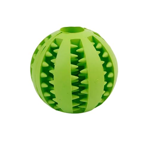 We Rocks Hundespielzeugball, ungiftiger, bissfester Spielzeugball für Haustiere, Hunde, Welpen, Katze, Hundefutter-Leckerli-Feeder, Kauzahnreinigungsball, Übungsspiel, IQ-Trainingsball (Grün) von We Rocks