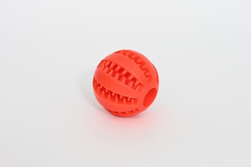 We Rocks Hundespielzeugball, ungiftiger, bissfester Spielzeugball für Haustiere, Hunde, Welpen, Katze, Hundefutter-Leckerli-Feeder, Kauzahnreinigungsball, Übungsspiel, IQ-Trainingsball (Orange) von We Rocks