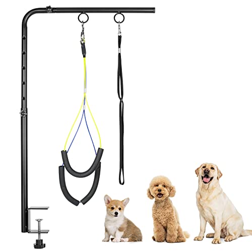 WeGXY Hundepflegearm, 73,7 cm, höhenverstellbar, mit Klemme für kleine und mittelgroße Hunde, Fellpflegeschlaufe und kein Sitzen WeGXY Hundepflegearm, 73,7 cm, höhenverstellbar, mit Klemme für kleine und mittelgroße Hunde, Fellpflegeschlaufe und kein Sitzen von WeGXY